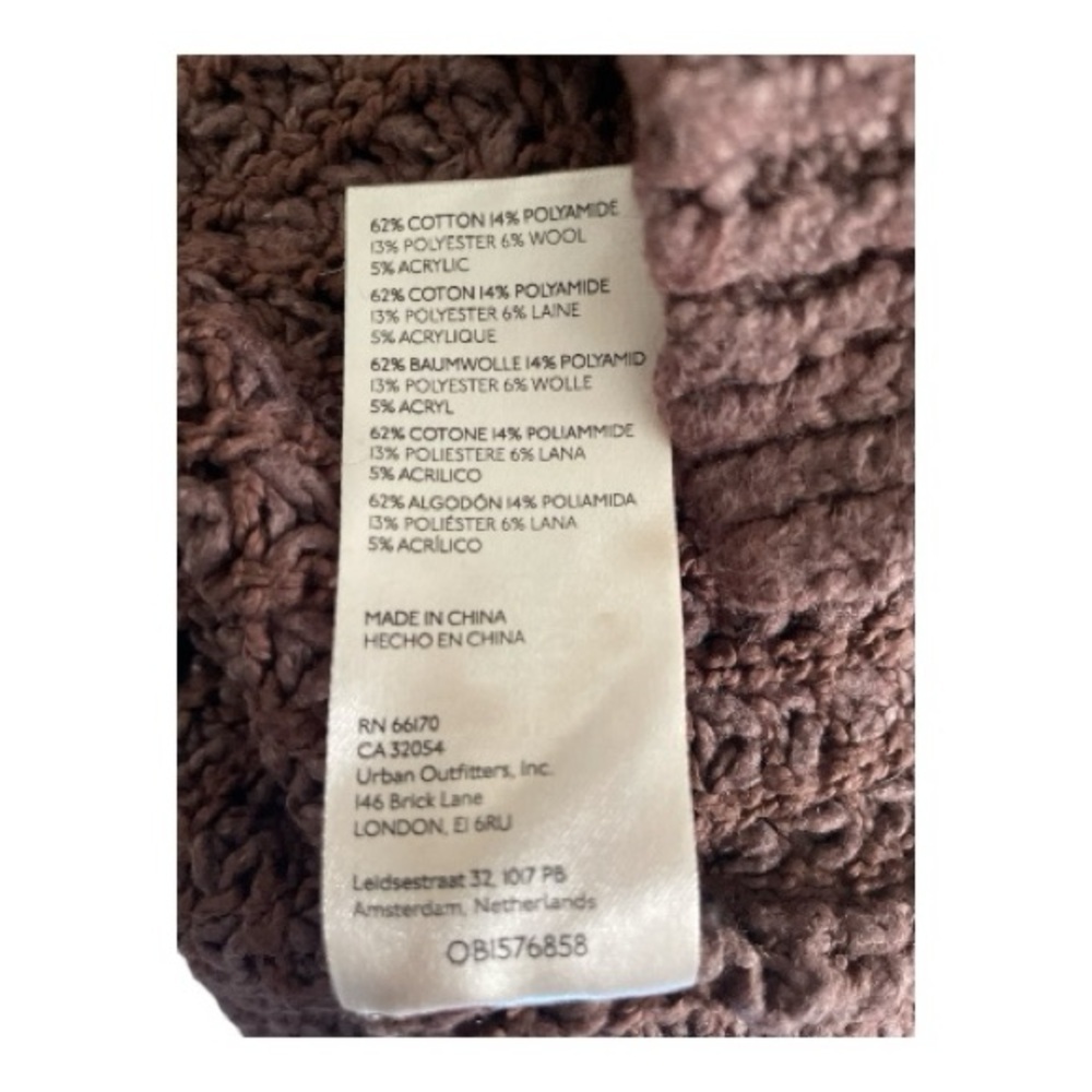 Free People Whistle Thermal Henley Cozy Sweater - Chocolate Brown - Picture 6 of 6
